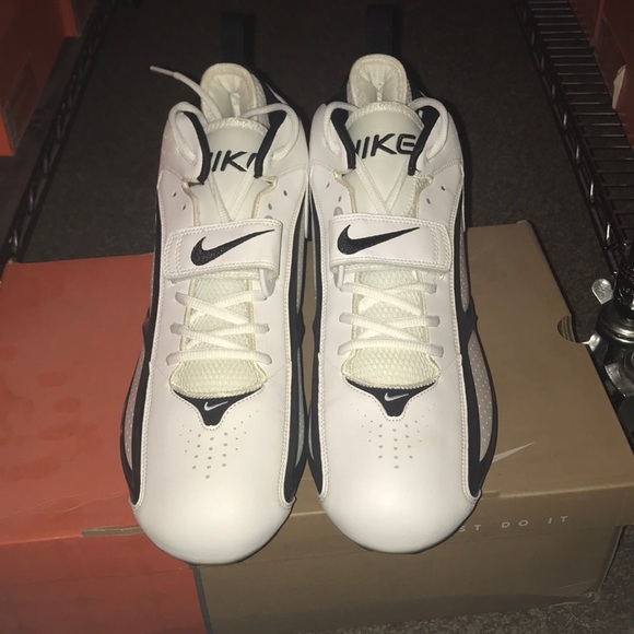 Men's New in box Nike football cleats blade II TD white black 310937 101 size 13 - Picture 2 of 6